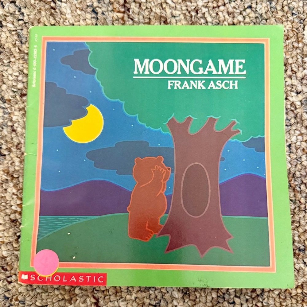 Vintage Scholastic Moongame Kids Book by Frank Asch